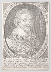 Portræt af Ernst van Nassau af Monogrammist HW