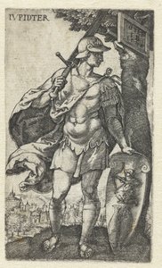 Jupiter IVpidter (titel på objekt) Gods Sitting on the Seven Planets (serietitel) af Monogrammist IB