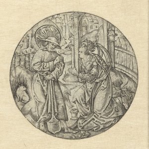 Kristus viser sig for Maria Magdalene Noli me tangere af Monogrammist S