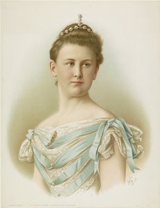 Portræt af Wilhelmina, dronning af Holland af Monogrammist WG
