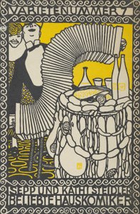 Variety Act 7: Sepp og Kathi Steidler, Popular House Comedians Variety Act 7: Sepp and..., 1907. af Moritz Jung