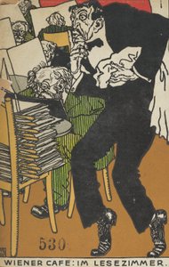 Wienercafé: I læsesalen Wienercafé: Im Lesezimmer, 1911.