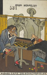 Viennese Café: The Chess Players Wiener Café: The Chess Players, 1911.