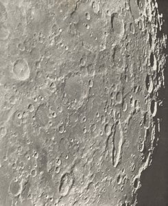 Månefotografi Blancanus - Tycho - Schiller,1899 (foto) af Moritz & Puiseux Pierre Henri (1855 1928) Loewy