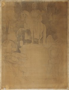 Kirkegårdsscene fra Wolfgang Amadeus Mozarts opera "Don Giovanni" af Moritz Ludwig von Schwind