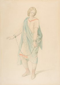 Sopranen Karoline Hetzenecker i rollen som Sesto i La Clemenza di Tito ..., ca. 1848. af Moritz Ludwig von Schwind