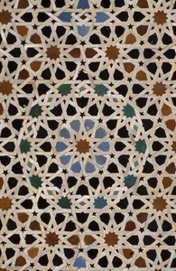 Bou Inania Madrasa, zelij fliseværk (keramik)