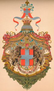 Kongeriget Italiens våbenskjold, c1933 af Morris and Co Ltd Whitehead