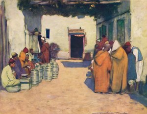 A Courtyard, 1903dani af Mortimer L Menpes