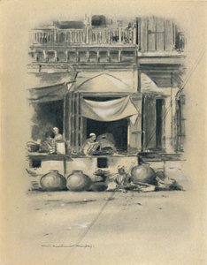 Bazaar at Delhi, 1903dani af Mortimer L Menpes
