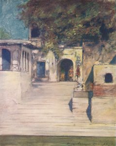 En berømt brønd, Delhi, 1905 af Mortimer Ludington Menpes