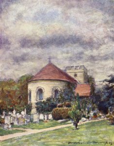 Goring Kirke af Mortimer Ludington Menpes