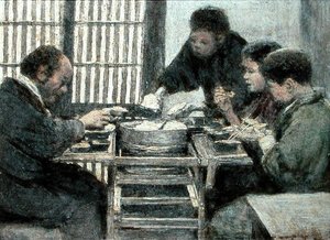 Japansk middag af Mortimer Ludington Menpes