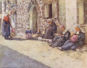 Midt på dagen (farvelitografi) af Mortimer Ludington Menpes