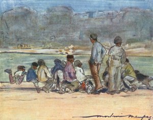Dam ved Tuilerierne af Mortimer Ludington Menpes