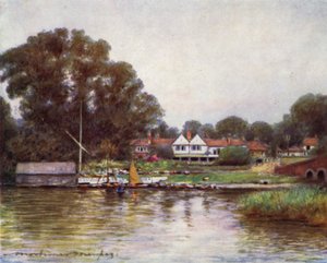 The Rose Garden at Sonning af Mortimer Ludington Menpes