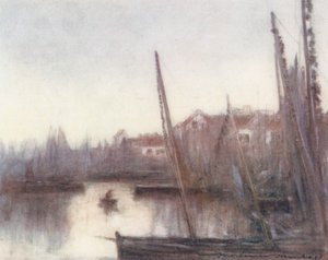 Sardinflåden, Concarneau (farvelitografi)