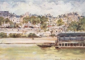 Vaskehus nær Pont Neuf af Mortimer Ludington Menpes