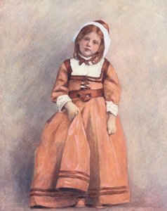 Verdens børn: American, The Salmon Gown (farvelitografi)