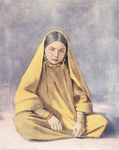 Verdens børn: Cashmere, A Stolid Sitter (farvelitografi)