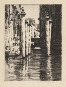 En smal kanal, Venedig af Mortimer Menpes