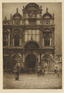 Facade af Scuola di San Marco, Venedig