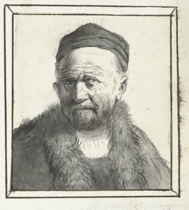Buste af en mand af Moses Ter Borch