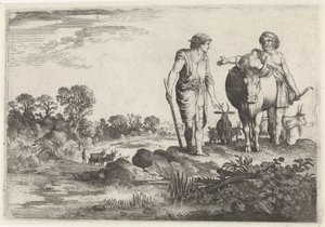 Argus beder Mercury om at blive hos ham Mercury and Argus (serietitel) af Moyses van Wtenbrouck