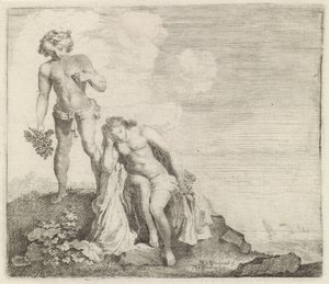 Bacchus finder Adriadne på Naxos af Moyses van Wtenbrouck