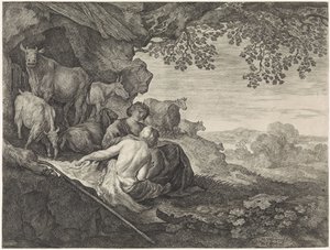 Hyrde og hyrde af Moyses van Wtenbrouck