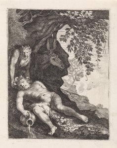 Slapende Silenus af Moyses van Wtenbrouck