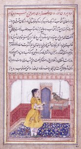 Khujista taler med papegøjen, ca. 1580 af Mughal School