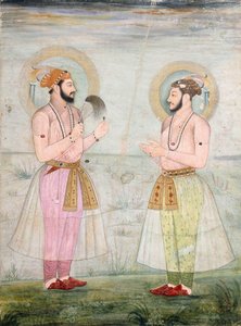 Portrætter af prins Dara Shikoh og prins Sulaiman Shikoh Nimbate, ca. 1665 af Mughal School
