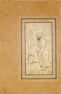 En stående Dervish af Muhammad Muhsin