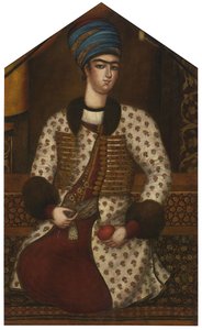 Portræt af Rustam Khan Zand af Muhammad Sadiq
