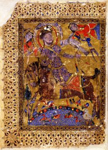 Illustration fra Kitab al-aghani Book of Songs af Muhammad ibn Abi Talib al Badri