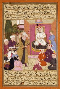 Shah "Abbas på vej mellem Sherwan og Aserbajdsjan, modtager Sher Shah, ca. 1688