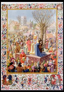 Begyndelsen på julespillet Forsiden af The Illustrated London News af Muriel Broderick