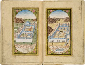 Al-Masjid an-Nabawi ved den store moske, 1783 af Mustafa Halimi