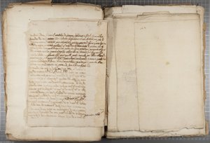 Portefølje med tegninger af Mutio Oddi af Urbino m.fl., p120, verso, ca. 1635-40 (pen og blæk på papir i indbundet bind)