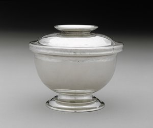 sukkerskål, ca. 1745-1775 (sølv) af Myer Myers