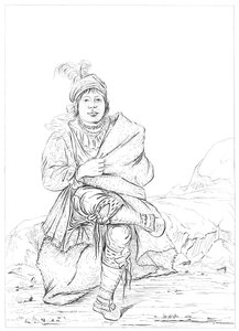 Native American, North Western Frontier, 1841. af Myers and Co