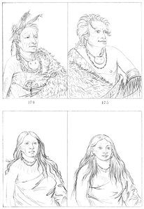 Pawnees, 1841. af Myers and Co