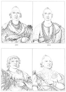 Sac and Fox Indians, 1841. af Myers and Co