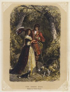 De tre hunde (farve litho)