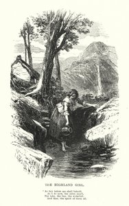 William Wordsworth: The Highland Girl (gravering)
