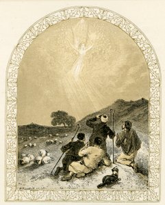 Angel viser sig for hyrder - Bibelen af Myles Birket Foster