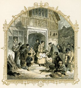 Elizabethansk julescene af Myles Birket Foster