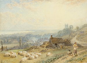 Hythe (akvarel) af Myles Birket Foster