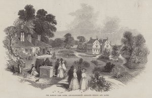 Harlow Carr Hotel og Sulphureous Alkaline Springs and Baths af Myles Birket Foster